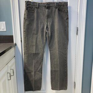 L.L. Bean Gray Cotton Denim Jeans Standard Fit Size 38 x 34 (1 of 2)